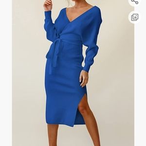 NEW Wrap Sweater Dress